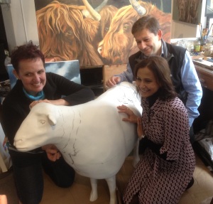 thuline caroline and jonathan with herdy